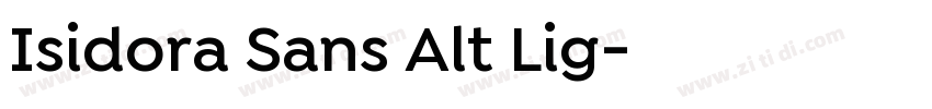Isidora Sans Alt Lig字体转换